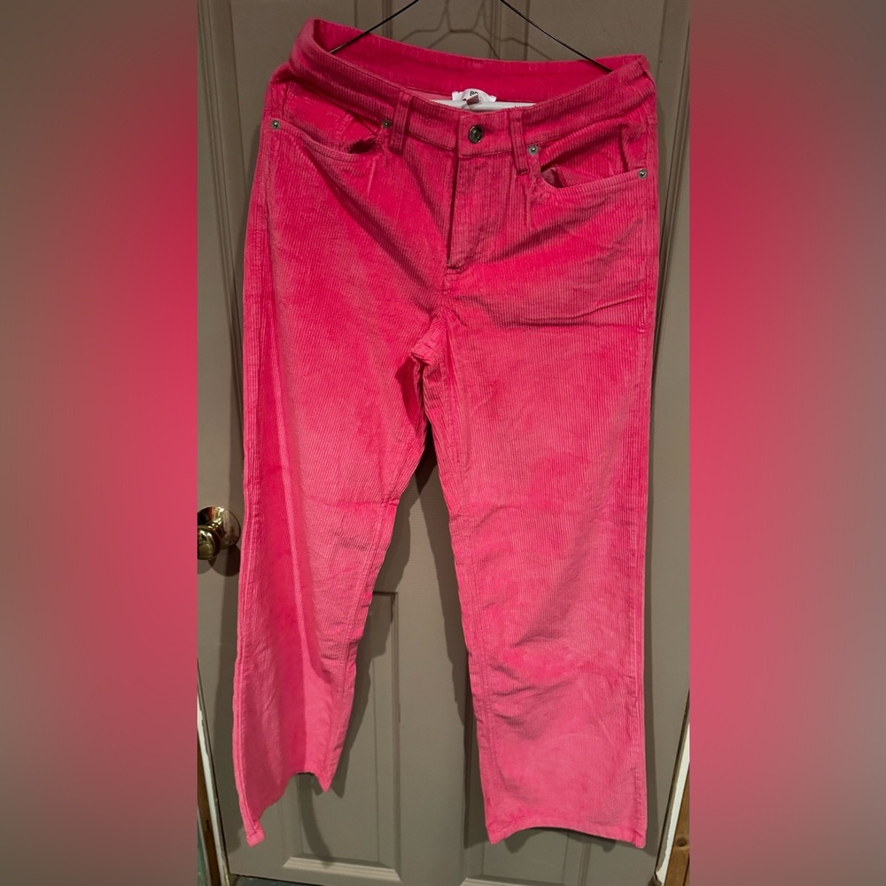 BP Pink Corduroy Straight Leg Jeans